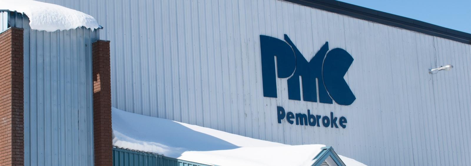 An exterior shot of the Pembroke Memorial Centre.