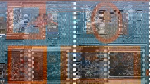 Photo of the Champlain Trail mural.