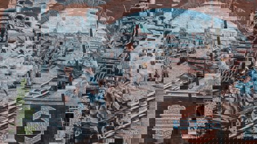 Photo of the Grand Trunk Union Station mural.