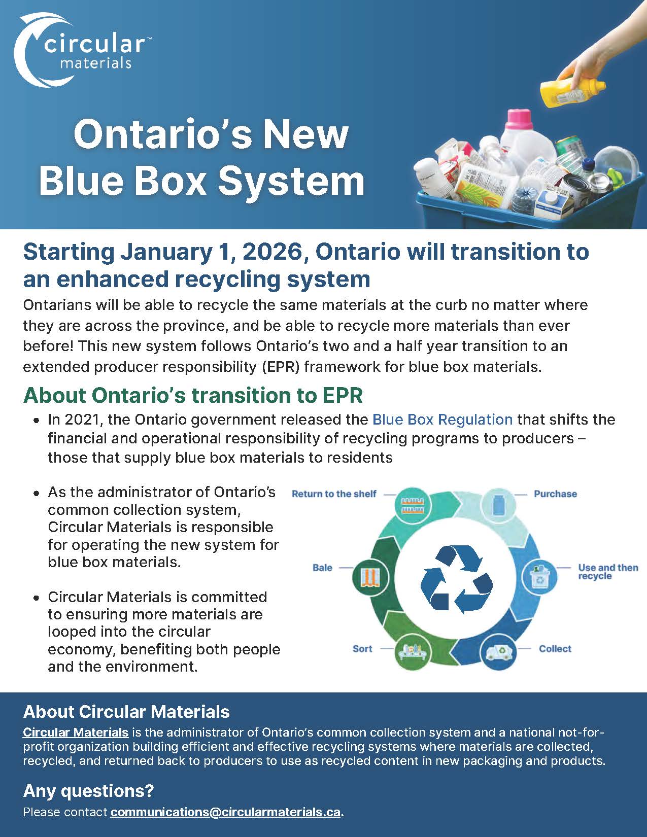 Circular Materials New Blue Box System Flyer