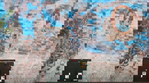 Photo of the S.J. Webb Bakery mural.