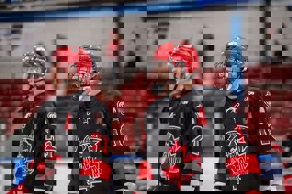 Pembroke Lumber Kings hockey players.