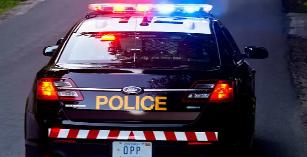 A photo of an OPP police cruiser.